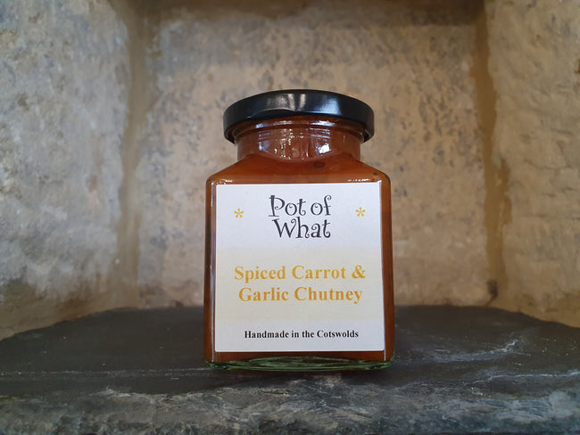 Pot Of What ~ Spiced Carrot And Garlic Chutney