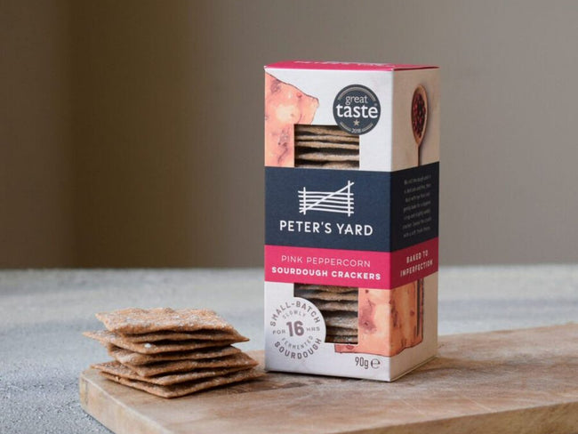 Peters Yard ~ Pink Peppercorn Crackers 90g