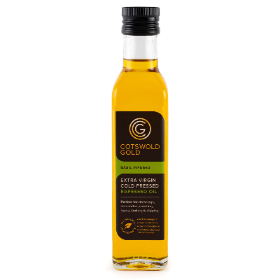 Cotswold Gold ~ Basil Infused Rapeseed Oil 100ml