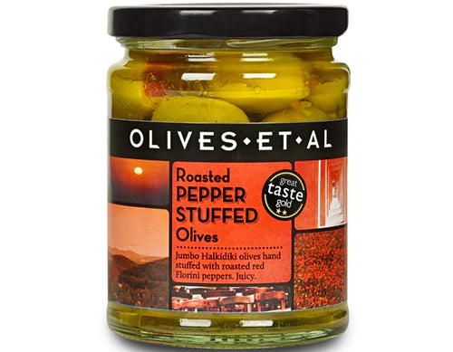 Red Pepper Stuffed Olives 250g Jar