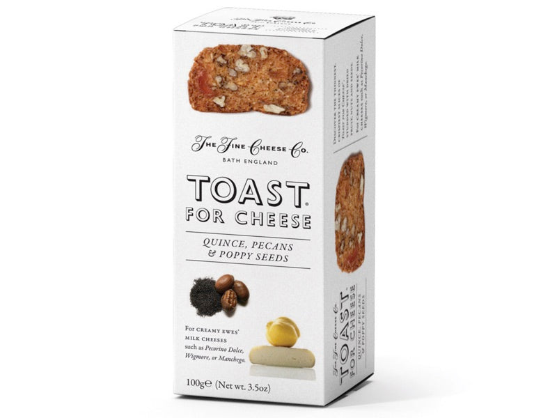 Toast for Cheese ~ Quince, Pecan & Poppy Seed