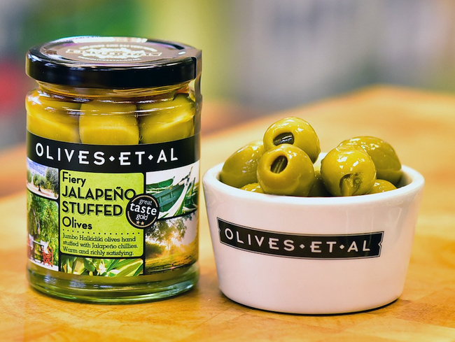 Fiery Jalapeño Stuffed Olives – Jar 150g