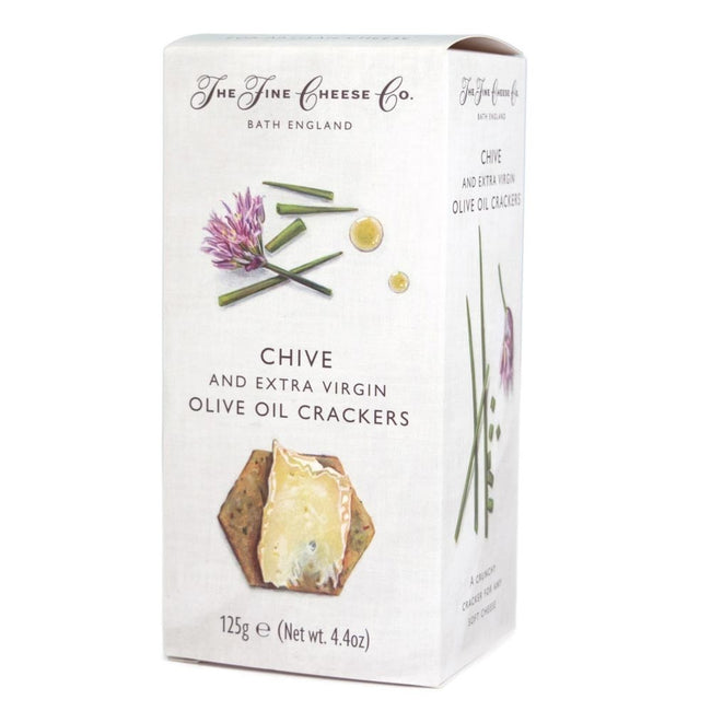 FIne Cheese Co - Chive and Extra Virgin Olive Oil Crackers